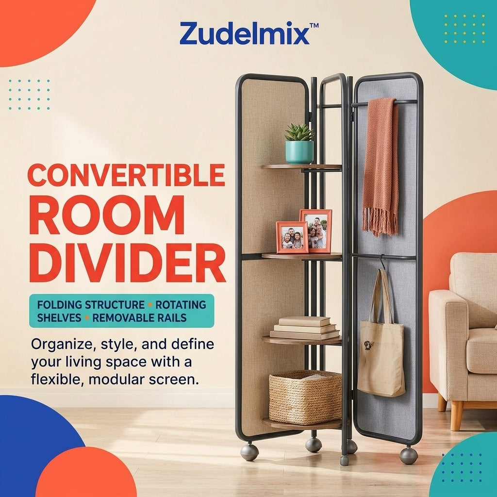 Zudelmix™ Convertible Room Divider Display Screen